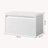 Sitzbank Degerfors 80x39x45 cm Weiß [en. casa] Bild 5