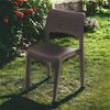 Dmora Outdoor-Stuhl Genny, Gartensitz, Stuhl für Esstisch, Outdoor-Sessel, 100 % Made in Italy, 50 x 51 x 82 cm, Anthrazit Bild 2