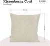 Lycce Dekokissen Kissenbezug 2er Set CORD Stoff (50 x 50 cm) - made in EU Bild 3