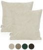 Lycce Dekokissen Kissenbezug 2er Set CORD Stoff (50 x 50 cm) - made in EU Bild 2