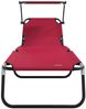 vidaXL Klappbare Sonnenliege Rot 190 x 57 x 81 cm Oxford 42003130 Bild 4