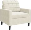 vidaXL Sessel Creme 60 cm Samt 4007612 Bild 2
