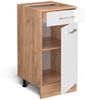 Küchenunterschrank R-Line Weiß Hochglanz 40 cm AP Marmor Vicco Bild 4