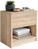 Nachtkommode >Bettine< in Eiche Sonoma Nachbildung - 39x41x28cm (BxHxT) Bild 2