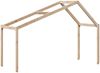 vidaXL Dach für Kinderbett 213x95,5x144,5 cm Massivholz Kiefer 846934 Bild 2