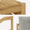 vidaXL Outdoor-Sofagarnitur 5 pcs Weiß und Hellgrau Polyester 3390341 Bild 5