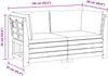 vidaXL Outdoor-Sofagarnitur mit Kissen 2 Stück Braun Massivholz Akazie 3403105 Bild 5