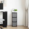 vidaXL Sideboard Schwarz Eichen-Optik 25,5 x 22 x 69,5 cm 8000549 Bild 3