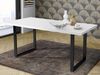 Esstisch >Talbert< in Weiß matt Schwarz aus Metall - 180x74,4x90cm (BxHxT) Bild 2