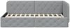 vidaXL Eckbettgestell Hellgrau 90 x 200 cm Stoff 42016495 Bild 5