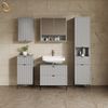 Livinity® Waschbeckenunterschrank Aterno, Grau, 70x63 cm mit 2 ausziehbaren Schubladen (1-St) Bild 2