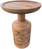 Massivholz Beistelltisch KITAR-E 45cm Mangoholz natural Handmade Unikat Tabletttisch Bild 4