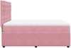vidaXL Boxspringbett mit Matratze Rosa 160x200 cm Samt 3292399 Bild 5
