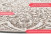 In- und Outdoor Wendeteppich Rund Lilja Beige - 140 cm Durchmesser Bild 3