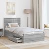 vidaXL Bettrahmen Graues Sonoma 100 x 200 cm Holzwerkstoff 3408304 Bild 3