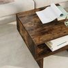 vidaXL Couchtisch, Holzwerkstoff Geräucherte Eiche Braun, 48 x 46 x 35 cm Bild 4