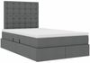 vidaXL Aufbewahrungsbett mit Matratze Dunkelgrau 120 x 200 cm 3371899 Bild 5
