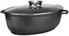 Haushalt International Bräter Aluguss Bräter Brattopf Backofen-Topf mit Glasdeckel, Aluminiumguss (2-tlg), Bräter und Deckel bis 250°C backofenfest Bild 5