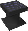 LED-Couchtisch, Sofatisch Schwarz 50x50x45 cm Holzwerkstoff Bild 3