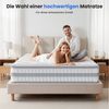 Boxspringmatratze Taschenfederkernmatratze 7 Zonen Federkernmatratze, Luxus matratze, Patbrela, 26 cm hoch,orthopädisch,Zertifizierte Qualität, passt sich dem Körper Bild 2