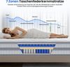 Boxspringmatratze Taschenfederkernmatratze 7 Zonen Federkernmatratze, Luxus matratze, Patbrela, 26 cm hoch,orthopädisch,Zertifizierte Qualität, passt sich dem Körper Bild 3