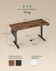 Songmics Schreibtisch, mit Stoff-Organizer & Memory-Funktion für 4 Höhen, elektrisch höhenverstellbar, Holz vintagebraun, 70 x 160 x (72–120) cm, Bild 5