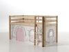 Kinderbett Karolina 210x114x106 Massivholz Natur Textilset Burg 1 Bild 2