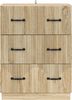 vidaXL Schubladenschrank Sonoma-Eiche 66 x 34,5 x 87 cm Holzwerkstoff 895297 Bild 4