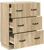vidaXL Schubladenschrank Sonoma-Eiche 66 x 34,5 x 87 cm Holzwerkstoff 895297 Bild 3