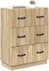 vidaXL Schubladenschrank Sonoma-Eiche 66 x 34,5 x 87 cm Holzwerkstoff 895297 Bild 2