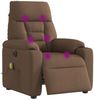 vidaXL Massagesessel Elektrisch Braun Stoff 3303026 Bild 3