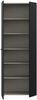 Schuhschrank >NET306< 5 Böden, schwarz - 68,7x181,1x36,5cm (BxHxT) Bild 3