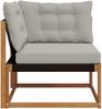 vidaXL Outdoor Ecksofa Massives Akazienholz und Textilene Natur 900638 Bild 5