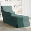 vidaXL Chaiselongue mit Nackenrolle, Rechter Armlehne, Samt dunkelgrün, 145 x 56 x 70 cm Bild 3