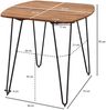 Esszimmertisch Tisch GANAN 80x80x76 cm Massivholz Sheesham Bild 4