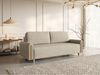 Selsey 'Majla' 3-Sitzer Schlafsofa mit wasserabweisendem Strukturgewebe und Bettkasten, Beige Bild 3