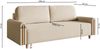 Selsey 'Majla' 3-Sitzer Schlafsofa mit wasserabweisendem Strukturgewebe und Bettkasten, Beige Bild 5