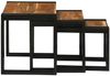 vidaXL Nestingtisch 3 pcs Massivholz Akazie und Metall 4104728 Bild 4