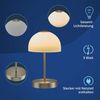 KHG LED-Tischleuchte, mit Touchdimmer, 1-flammig, aus Metall/Glas, Farbtemperatur 3.000 K, 420 lm Lichtleistung, 5 W Gesamtleistung, ideal für Wohnzimmer, Schlafzimmer, Küche und Büro, Höhe:25 cm Bild 3