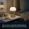 KHG LED-Tischleuchte, mit Touchdimmer, 1-flammig, aus Metall/Glas, Farbtemperatur 3.000 K, 420 lm Lichtleistung, 5 W Gesamtleistung, ideal für Wohnzimmer, Schlafzimmer, Küche und Büro, Höhe:25 cm Bild 2