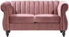 Vente-unique - TRUMBO Sofa SamtStoff Puderrosa - B 78 cm x H 77 cm x L 150 cm Bild 2