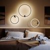s.luce Ring Air LED Wandleuchte & Deckenlampe Ø 60cm Schwarz, Aluminium Bild 4