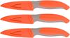 3er Set Küchenmesser mit Klingenschutz orange C2 Bild 2