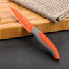 3er Set Küchenmesser mit Klingenschutz orange C2 Bild 4