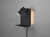 LED Wandspot ELEMENT Schwarz mit Schalter, Stecker & USB, Breite 16cm Bild 5