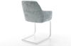 Freischwinger Pejo-Flex Chenille Pastellblau Freischwinger flach Weiß Taschenfederkern Bild 5