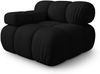 Micadoni Eckmodul Bellis Links 3D-Stoff Sonic Schwarz Bild 2