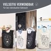 WELLENBORG® 2er Set Faltbarer Wäschekorb faltbar groß - Dunkler Wäschesammler wasserdicht Wäschesack Spielzeugkorb groß faltbarer Korb Wäschekörbe Wäschetonne Kinderzimmer Wäschesäcke Flaschensammler Bild 3