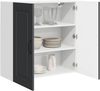 vidaXL Geschirrspülerfront Kalmar Schwarz 80 x 31 x 80 cm 884705 Bild 3