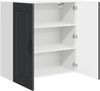 vidaXL Geschirrspülerfront Kalmar Schwarz 80 x 31 x 80 cm 884705 Bild 5
